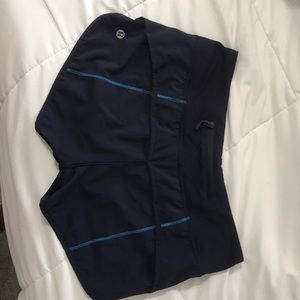 navy lululemon shorts (size 2)